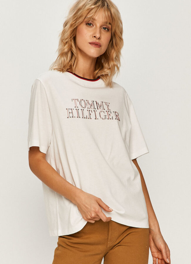 Tommy Hilfiger - T-shirt biały WW0WW28446