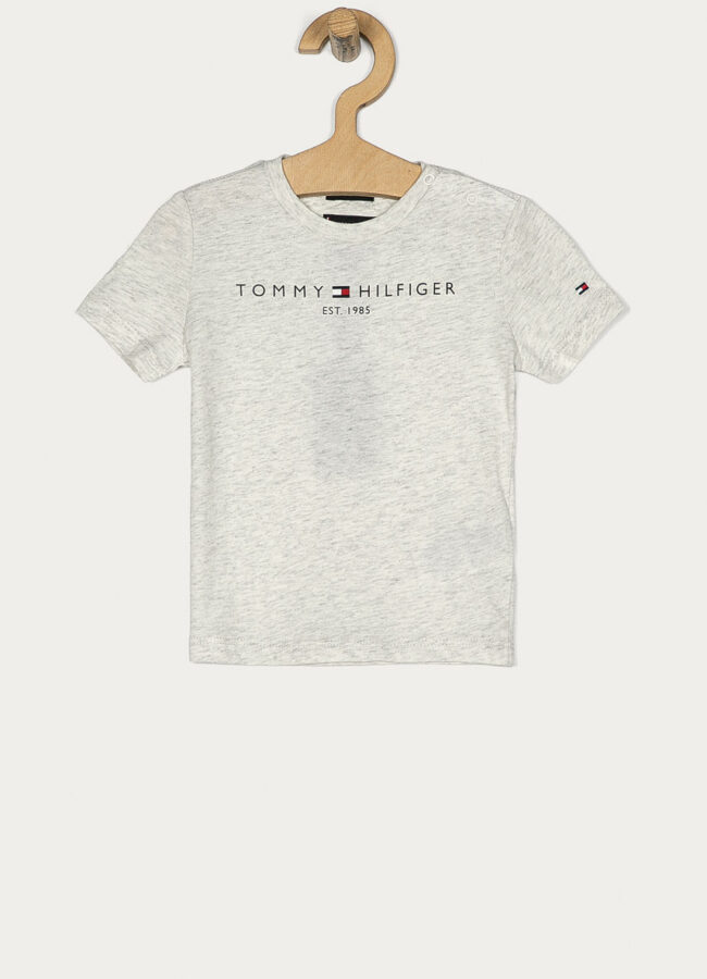 Tommy Hilfiger - T-shirt dziecięcy 74-176 cm jasny szary KB0KB05844