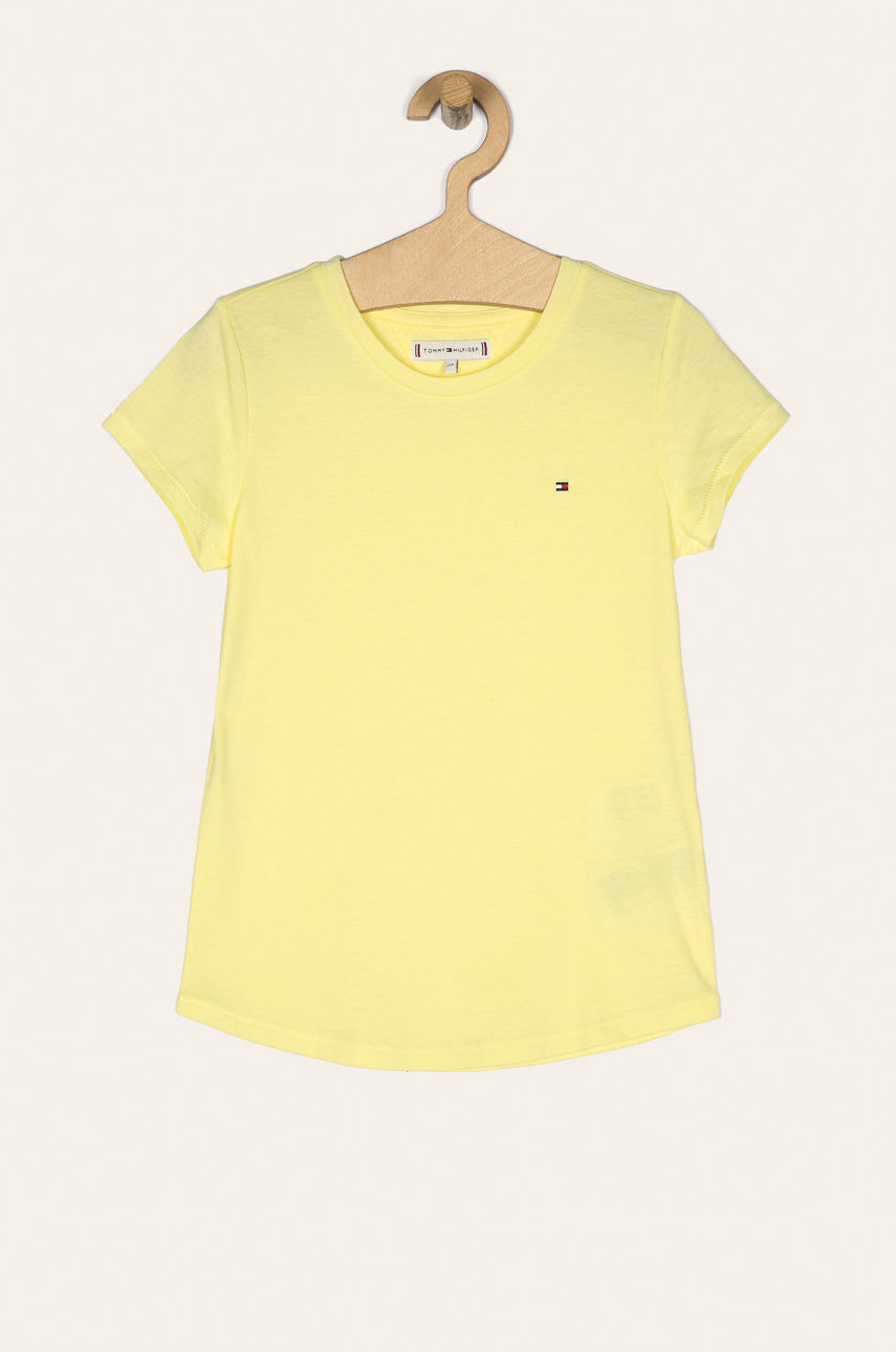 Tommy Hilfiger - T-shirt dziecięcy 74-176 cm jasny żółty KG0KG05294