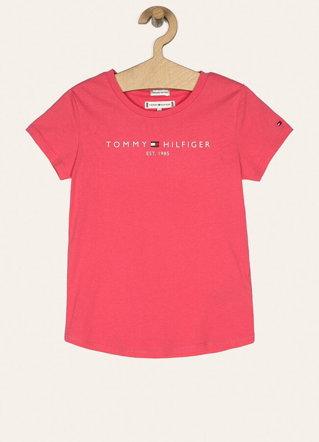 Tommy Hilfiger - T-shirt dziecięcy 74-176 cm różowy KG0KG05242