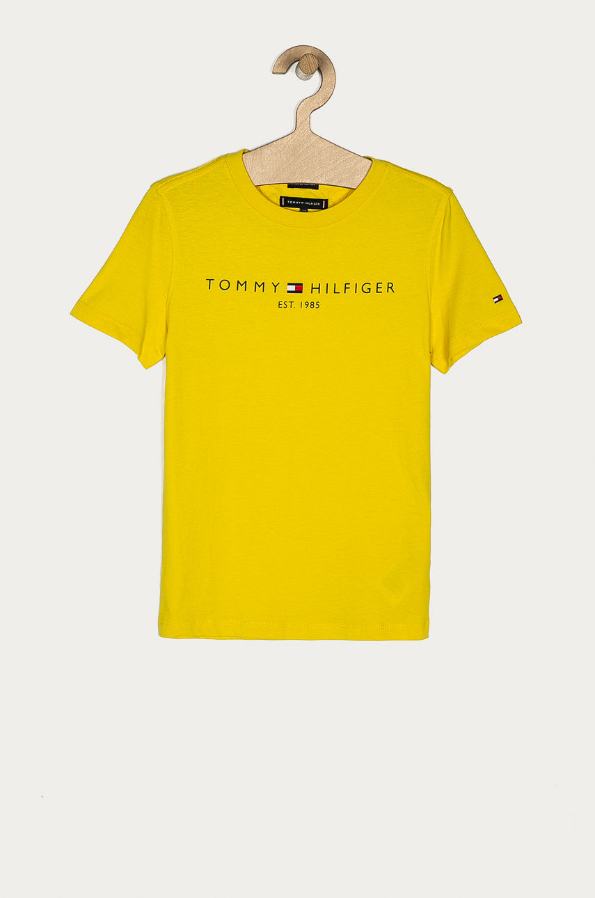 Tommy Hilfiger - T-shirt dziecięcy 74-176 cm żółty KB0KB05844