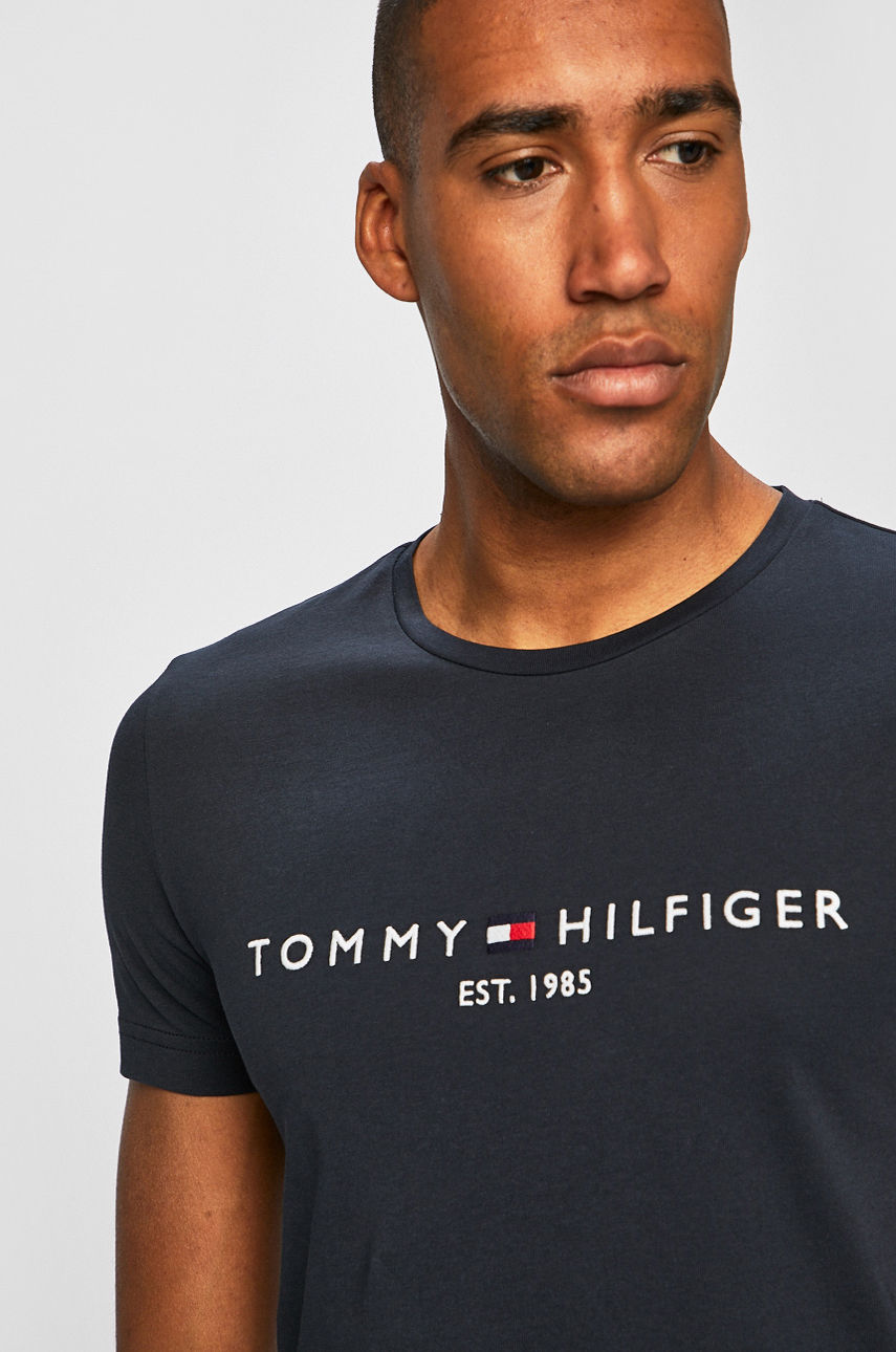 Tommy Hilfiger - T-shirt granatowy MW0MW11465
