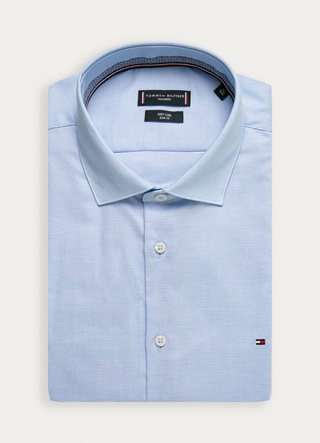 Tommy Hilfiger Tailored - Koszula bawełniana jasny niebieski TT0TT08319
