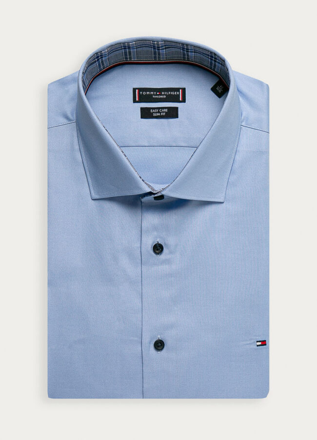 Tommy Hilfiger Tailored - Koszula bawełniana jasny niebieski TT0TT08326