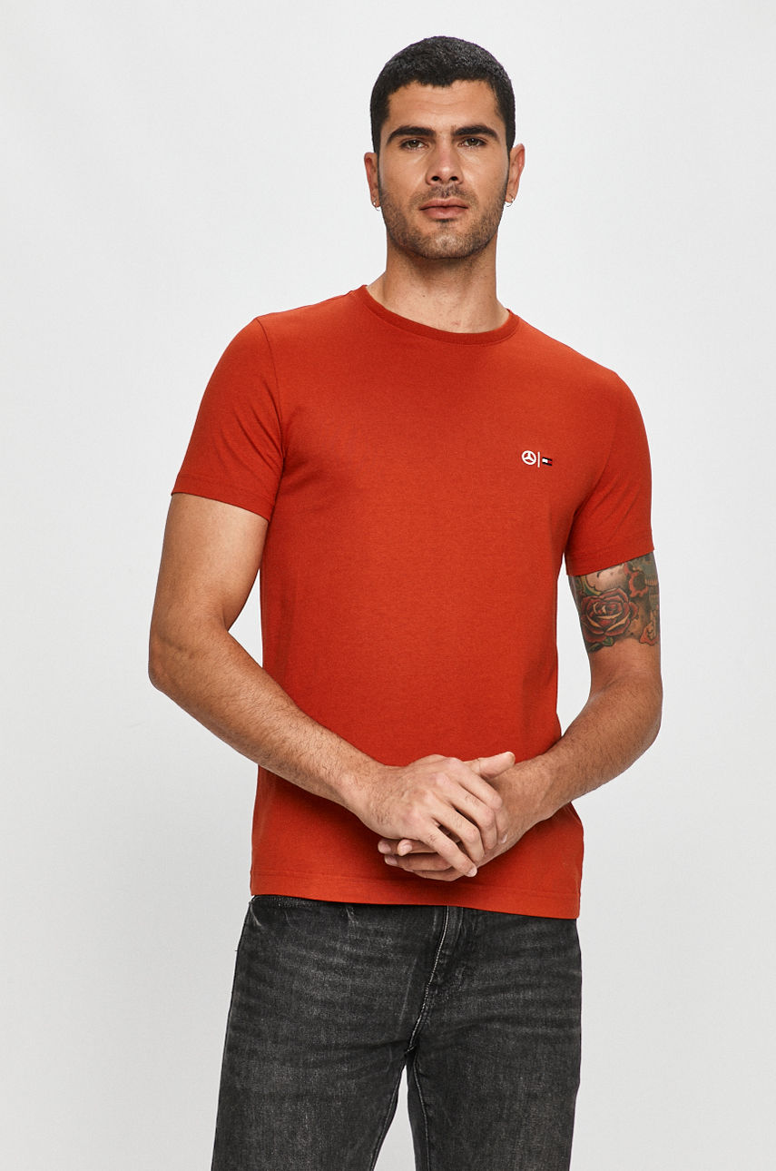 Tommy Hilfiger Tailored - T-shirt x Mercedes czerwony TT0TT08497