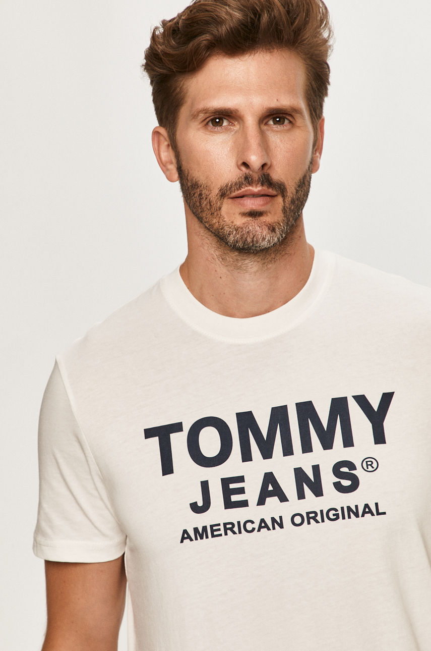 Tommy Jeans - T-shirt biały DM0DM08349