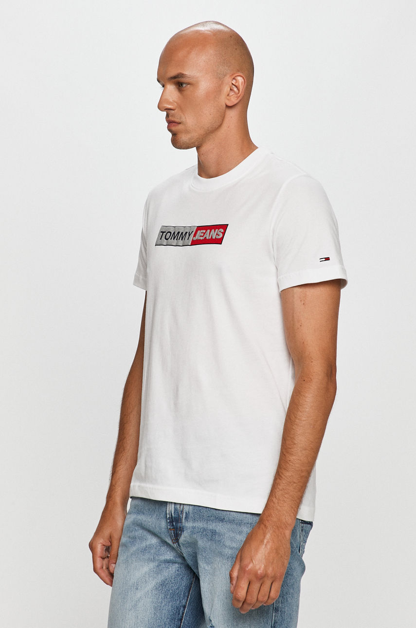 Tommy Jeans - T-shirt biały DM0DM09789