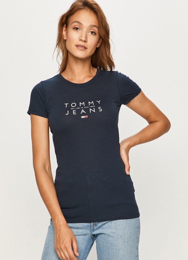 Tommy Jeans - T-shirt granatowy DW0DW08470