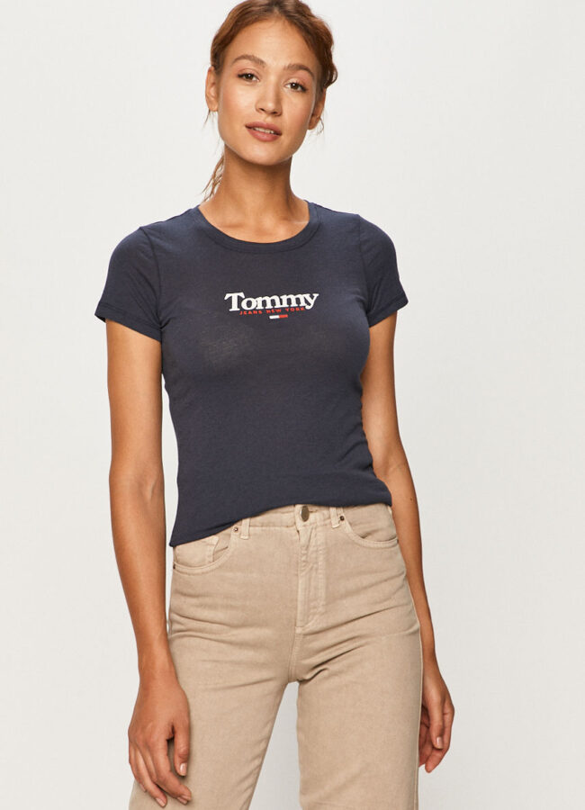 Tommy Jeans - T-shirt granatowy DW0DW08928