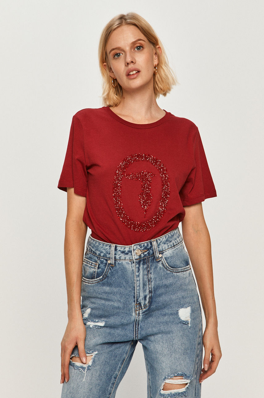 Trussardi Jeans - T-shirt czerwony 56T00277.1T003062