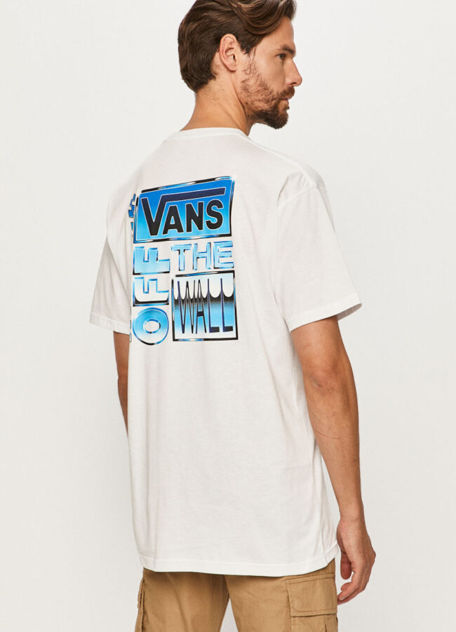 Vans - T-shirt biały VN0A454NWHT1
