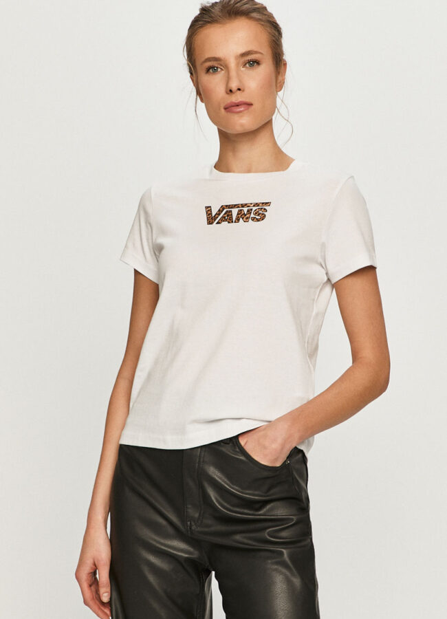 Vans - T-shirt biały VN0A54UCWHT1