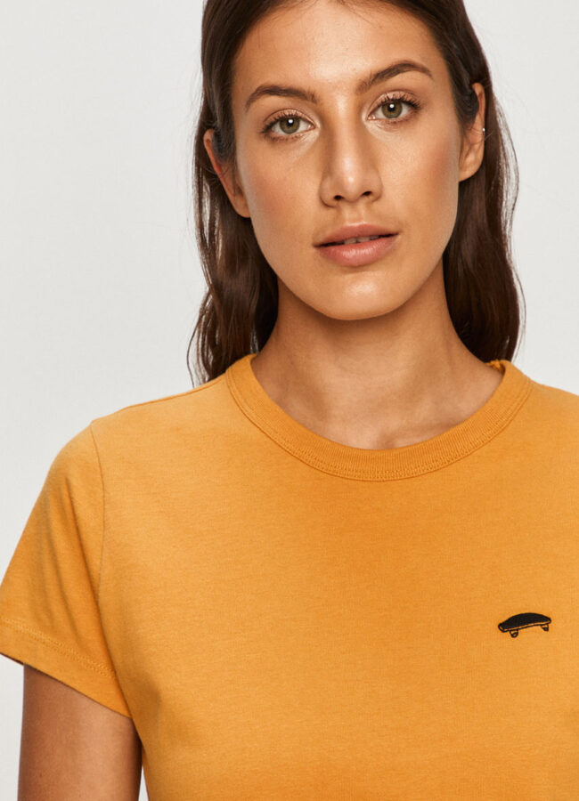 Vans - T-shirt jasny pomarańczowy VN0A47W9UXM1