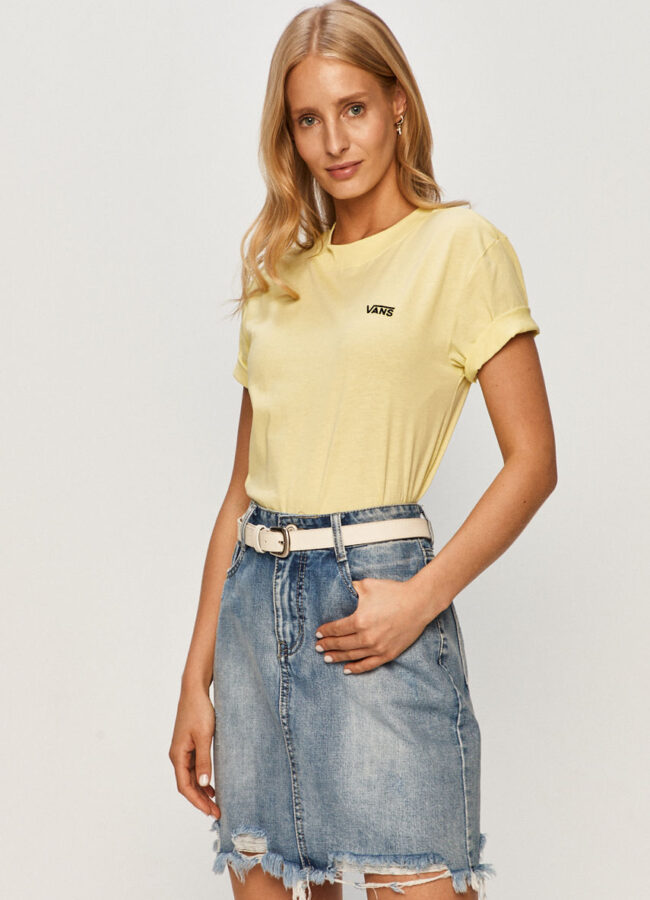Vans - T-shirt żółty VN0A4MFLRNI1