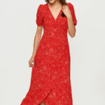 Vero Moda - Sukienka ostry czerwony 10234365