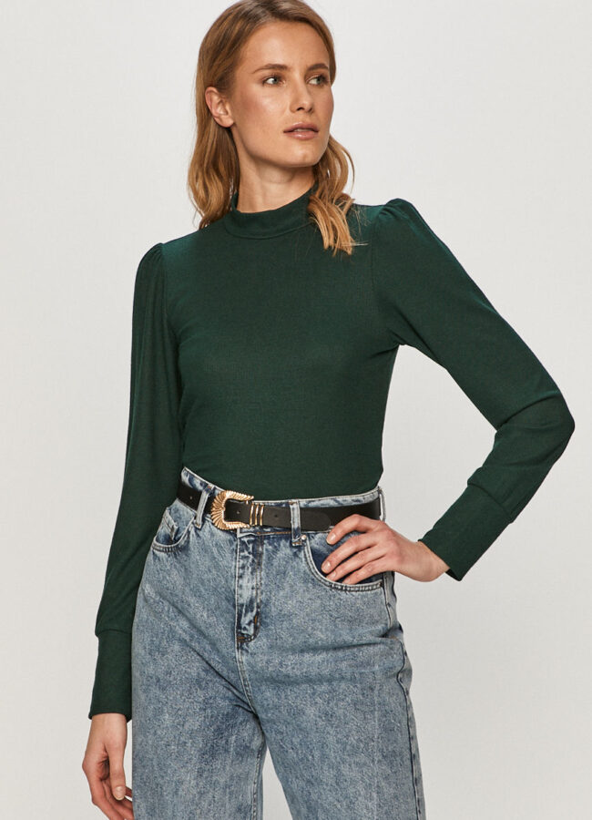 Vero Moda - Sweter stalowy zielony 10237426