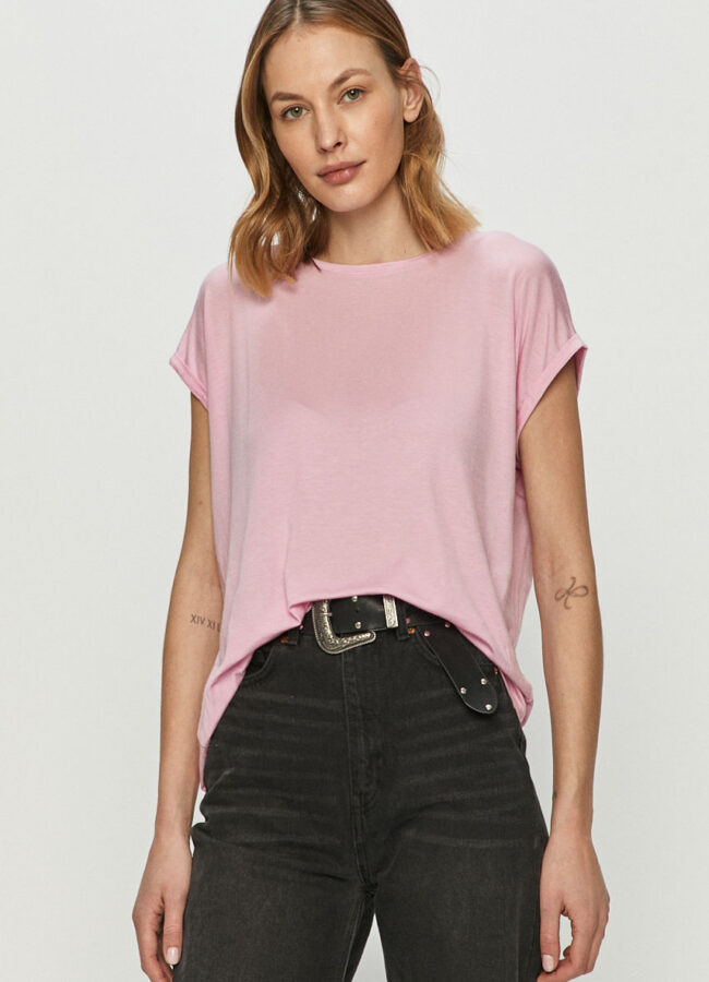 Vero Moda - T-shirt różowy 10195724