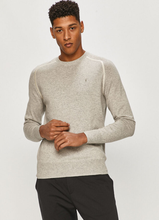 AllSaints - Sweter jasny szary MK004T