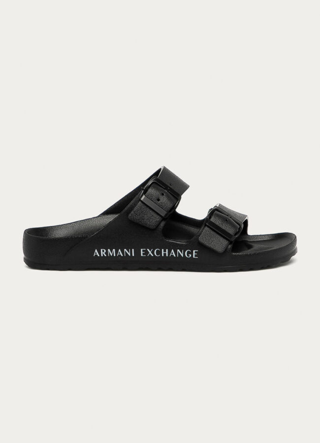 Armani Exchange - Klapki czarny XUP006.XV292