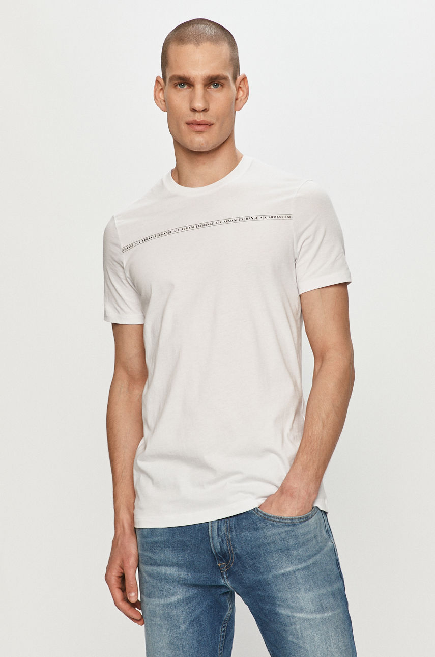 Armani Exchange - T-shirt biały 8NZT93.Z8H4Z.NOS