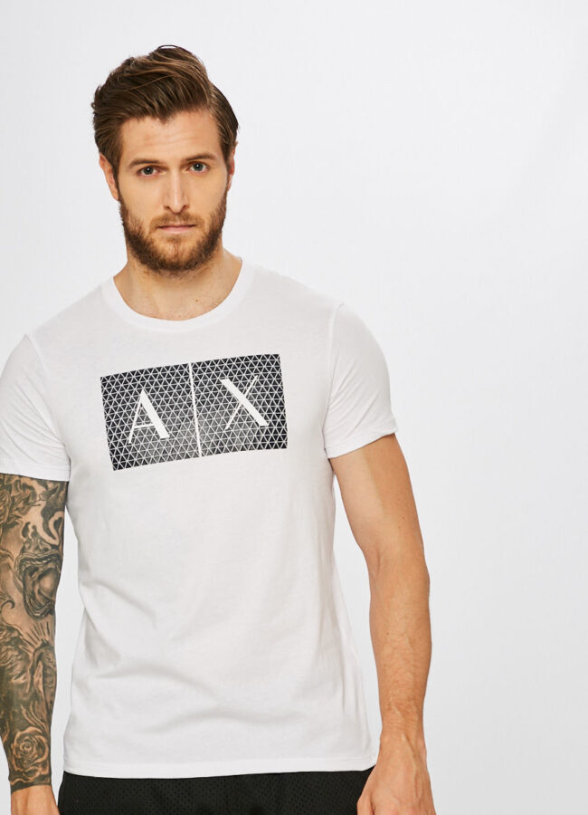 Armani Exchange - T-shirt biały 8NZTCK.Z8H4Z
