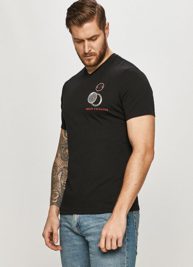 Armani Exchange - T-shirt czarny 3KZTAC.ZJV5Z