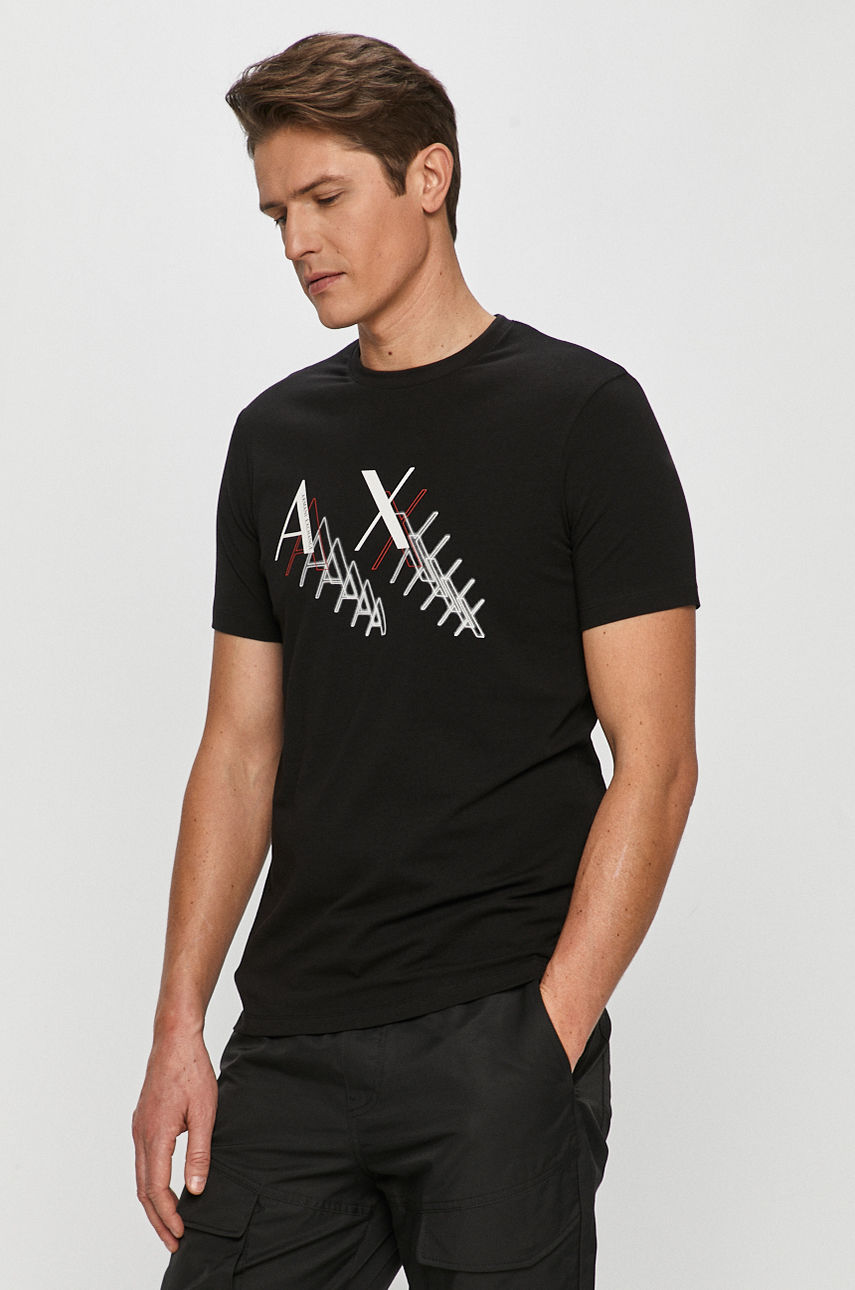 Armani Exchange - T-shirt czarny 3KZTFA.ZJE6Z