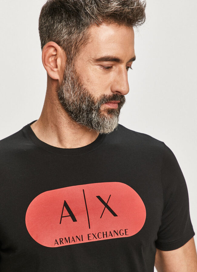 Armani Exchange - T-shirt czarny 6HZTED.ZJA5Z