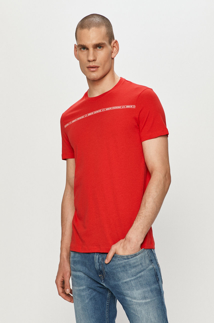 Armani Exchange - T-shirt czerwony 8NZT93.Z8H4Z