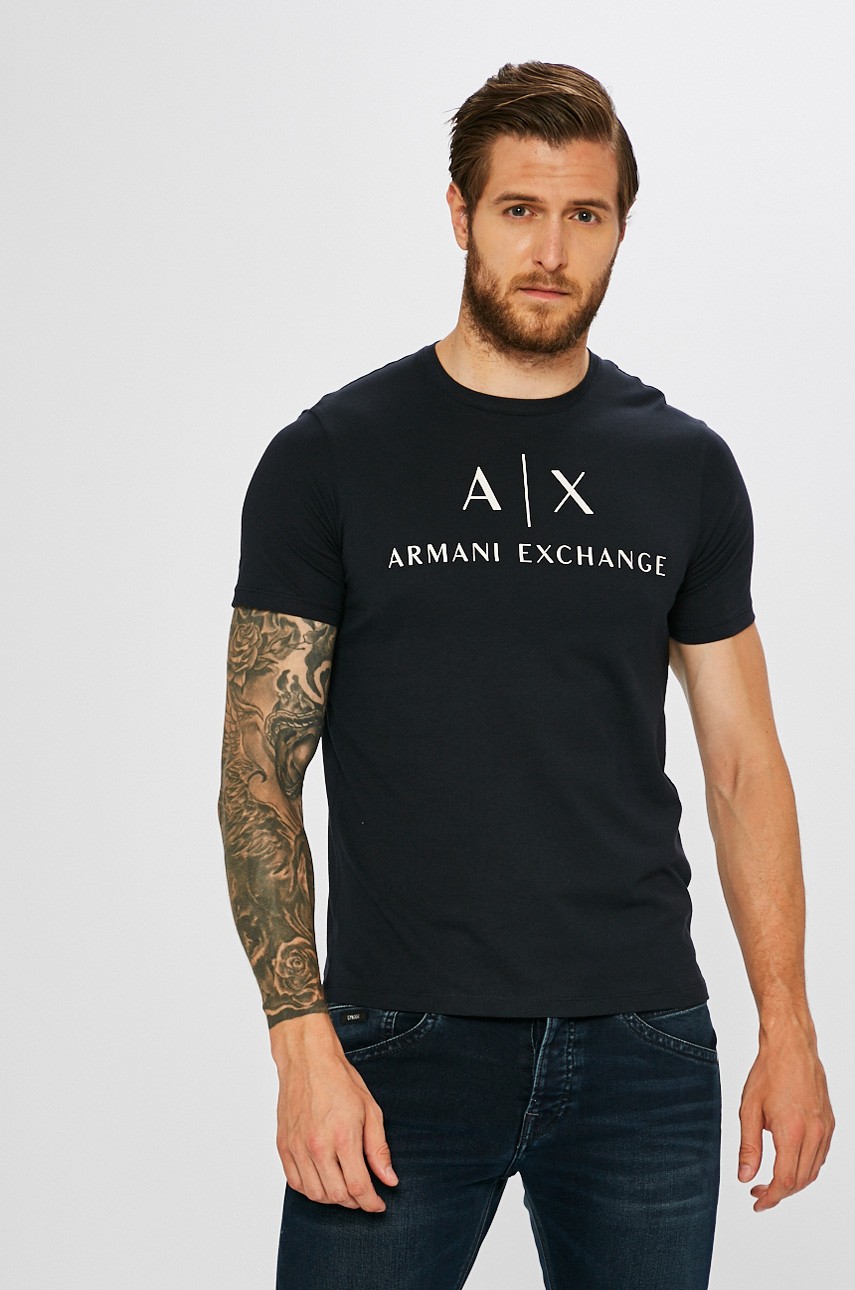 Armani Exchange - T-shirt granatowy 8NZTCJ.Z8H4Z