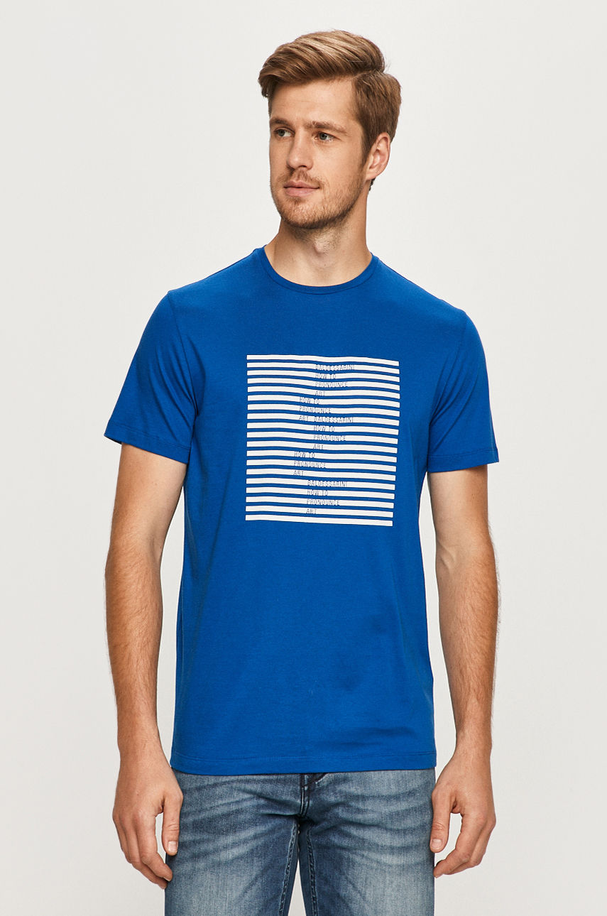 Baldessarini - T-shirt niebieski B4.20002.5015