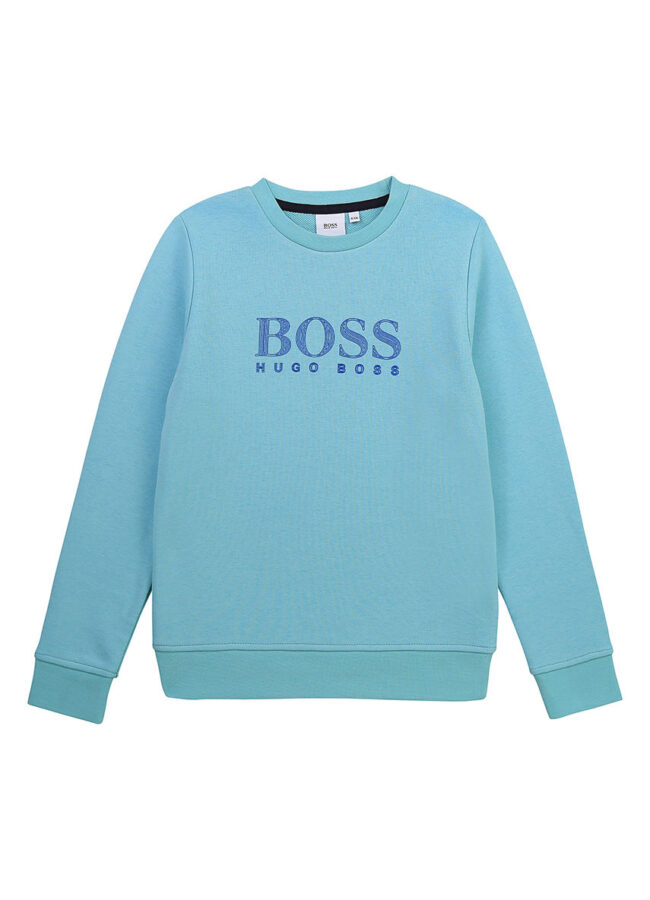 Boss - Bluza dziecięca jasny niebieski J25L34.102.108