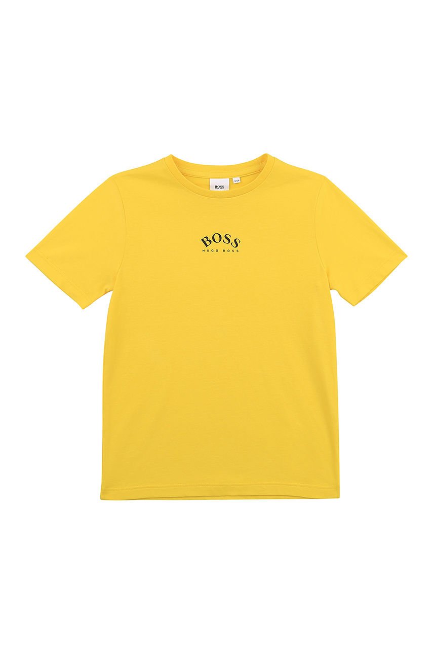 Boss - T-shirt dziecięcy żółty J25G99.114.150