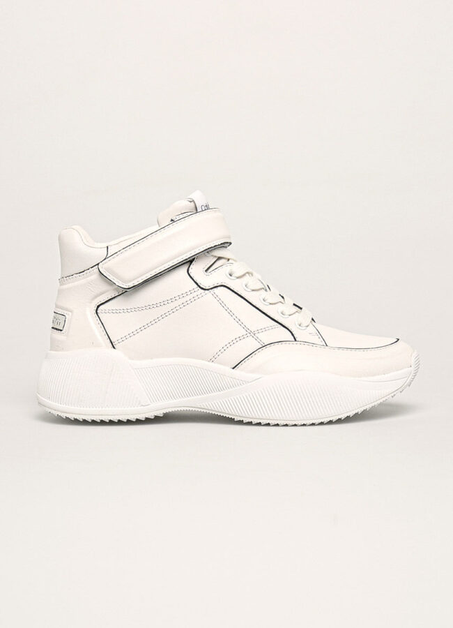Calvin Klein - Buty skórzane biały E1980