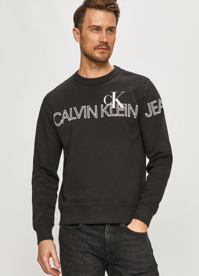 Calvin Klein Jeans - Bluza bawełniana czarny J30J316521