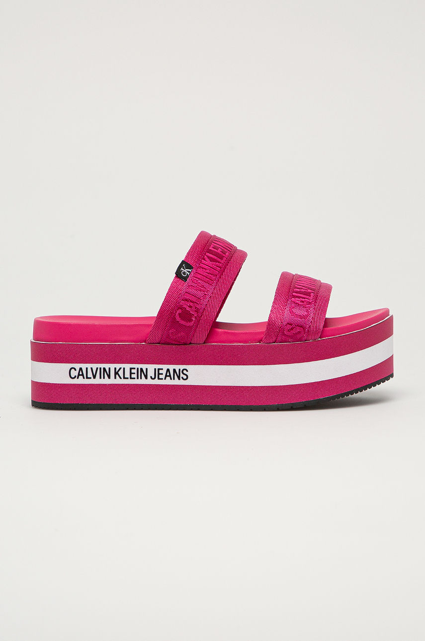 Calvin Klein Jeans - Klapki różowy YW0YW00029TPZ