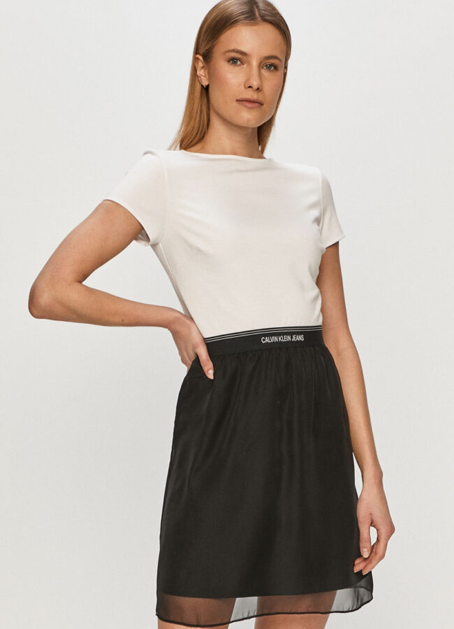 Calvin Klein Jeans - Sukienka biały J20J215692.4891