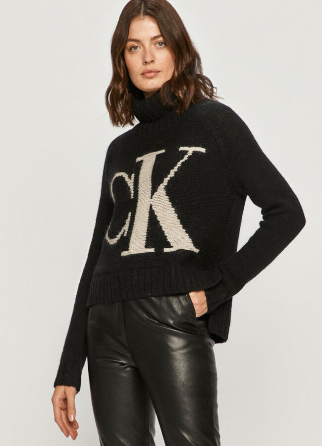 Calvin Klein Jeans - Sweter czarny J20J214831