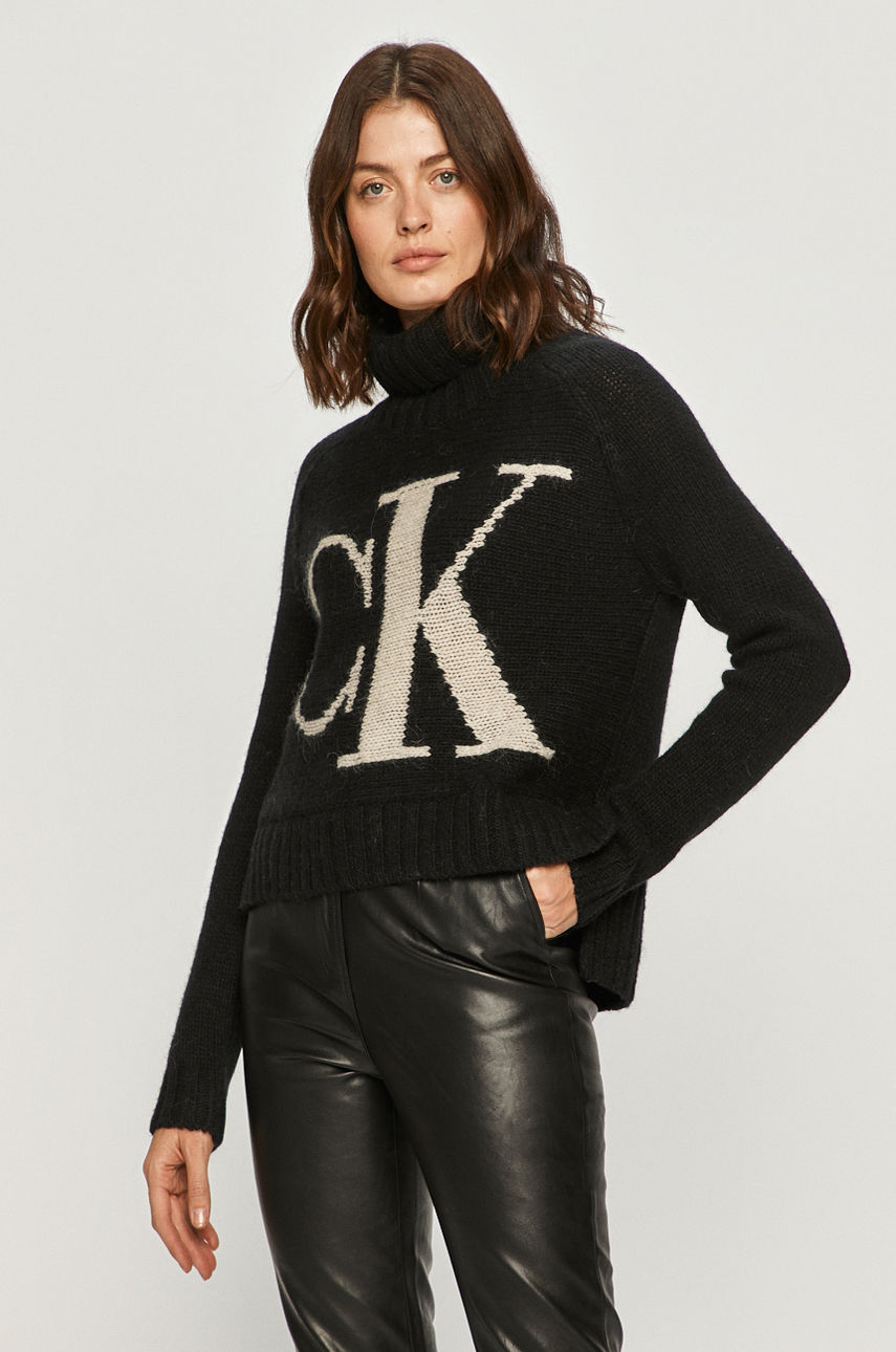 Calvin Klein Jeans - Sweter czarny J20J214831