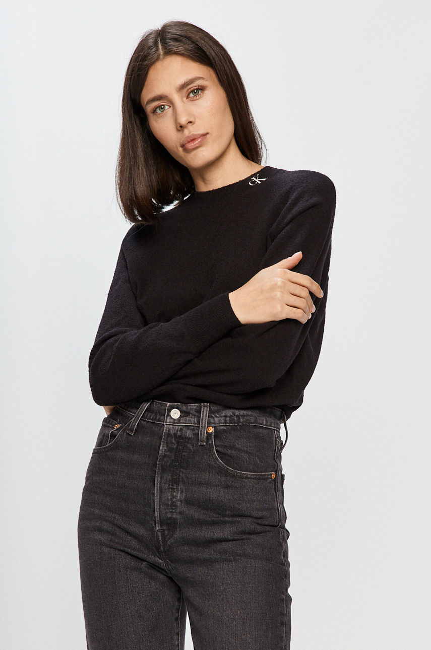 Calvin Klein Jeans - Sweter czarny J20J215593.4891
