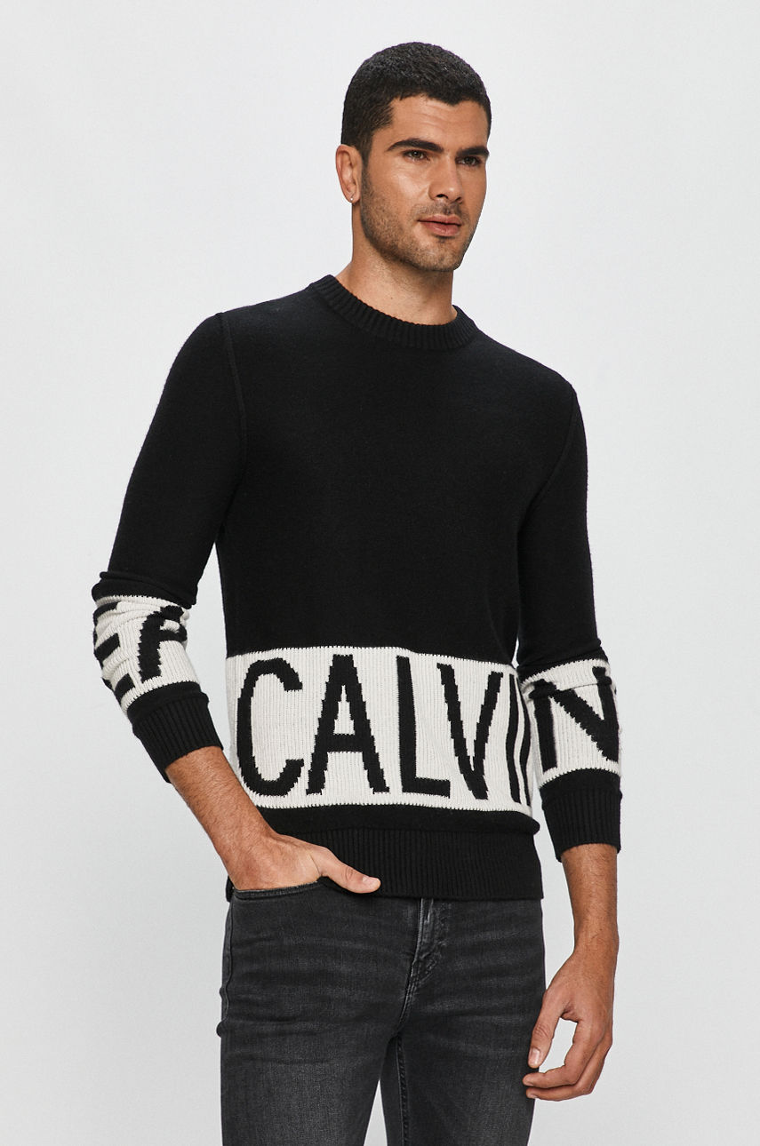 Calvin Klein Jeans - Sweter czarny J30J316583