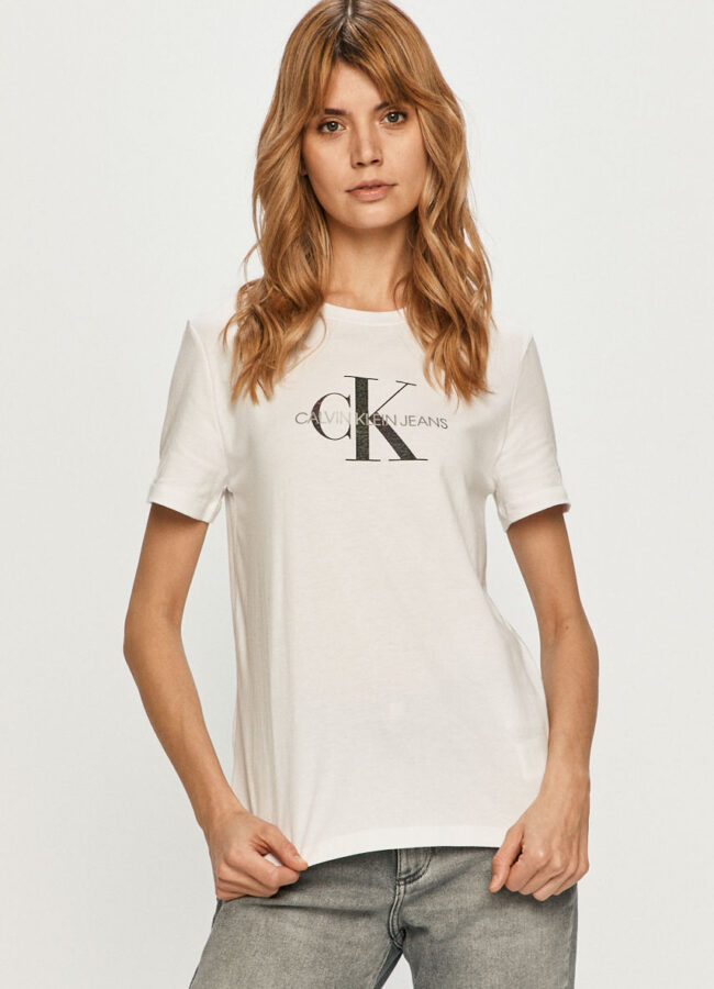 Calvin Klein Jeans - T-shirt biały J20J215316.4891