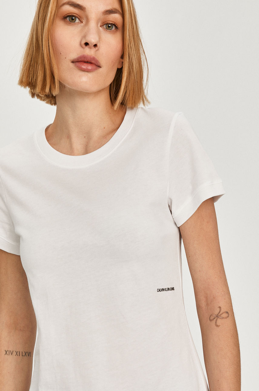 Calvin Klein Jeans - T-shirt biały J20J215702.4891