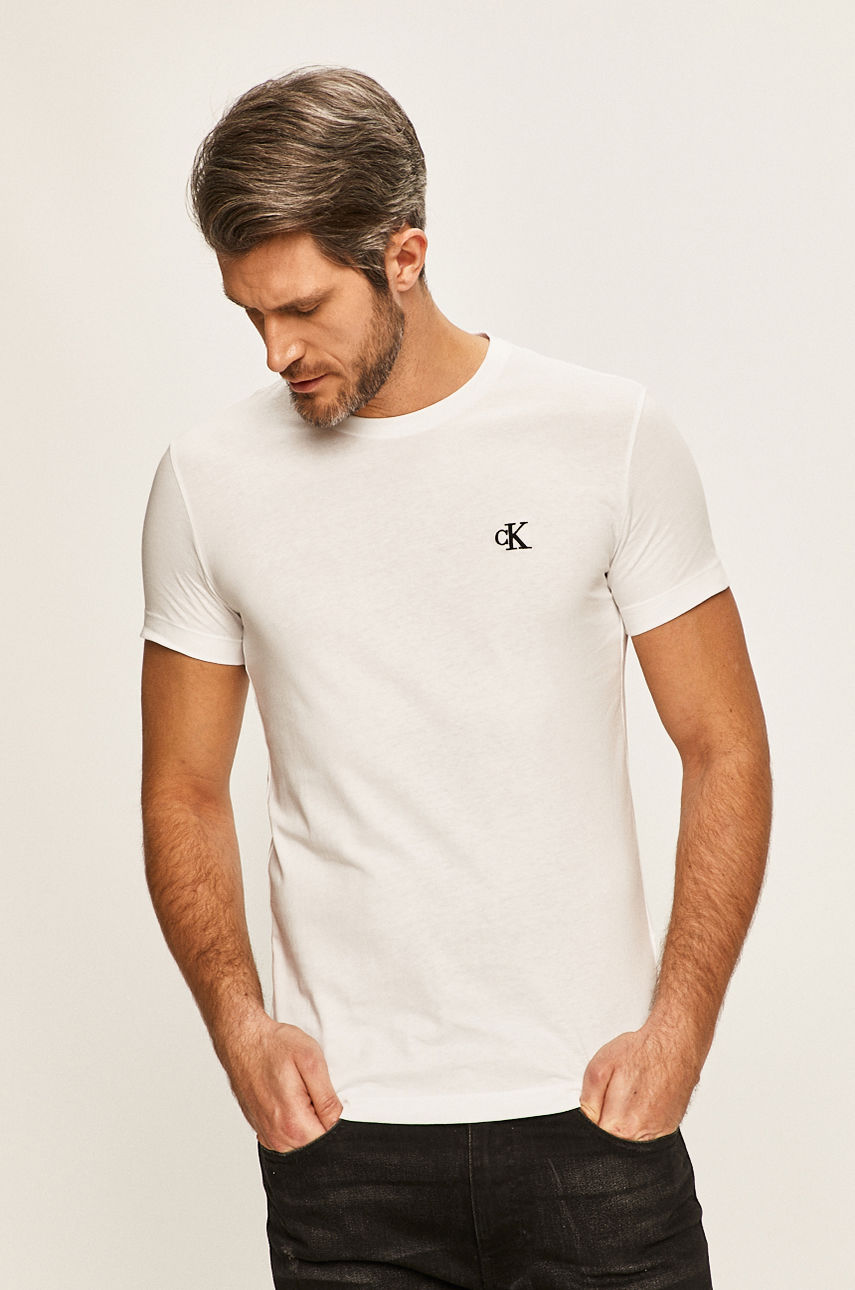 Calvin Klein Jeans - T-shirt biały J30J314544