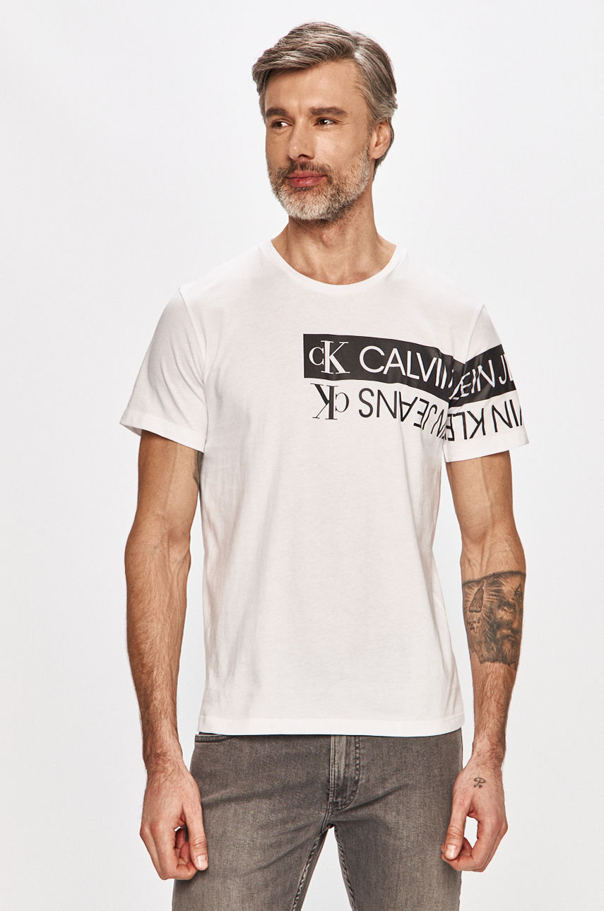 Calvin Klein Jeans - T-shirt biały J30J317086.4891