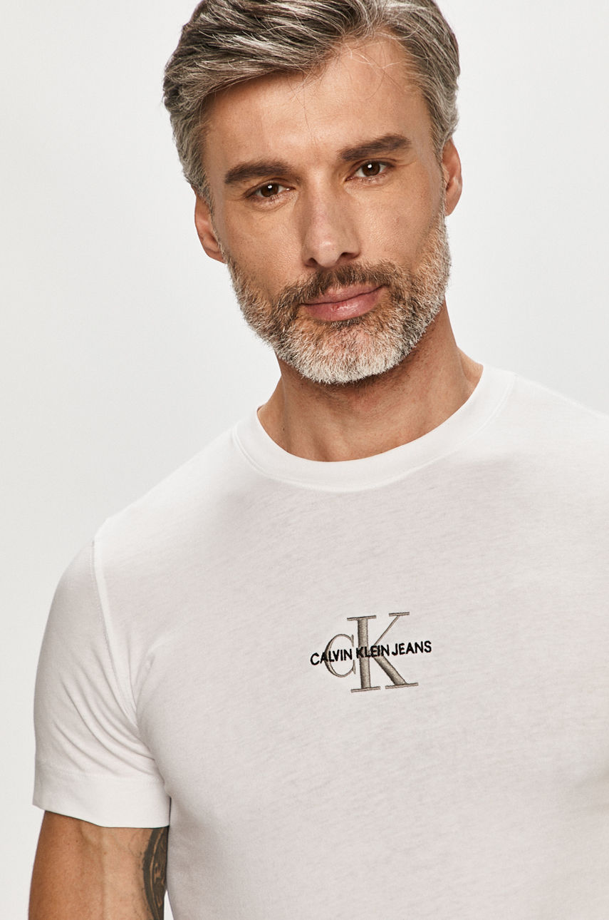 Calvin Klein Jeans - T-shirt biały J30J317092.4891