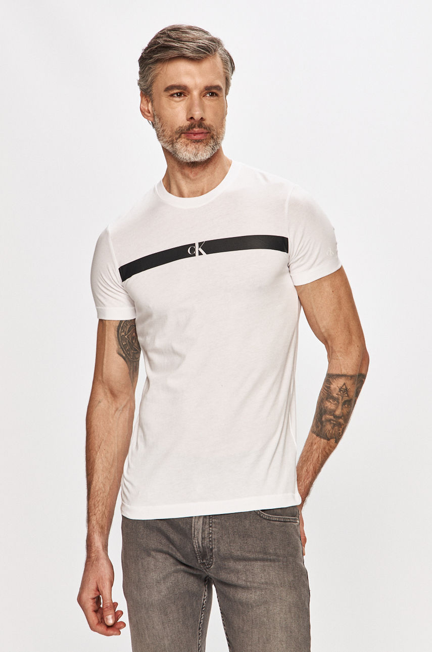 Calvin Klein Jeans - T-shirt biały J30J317165.4891