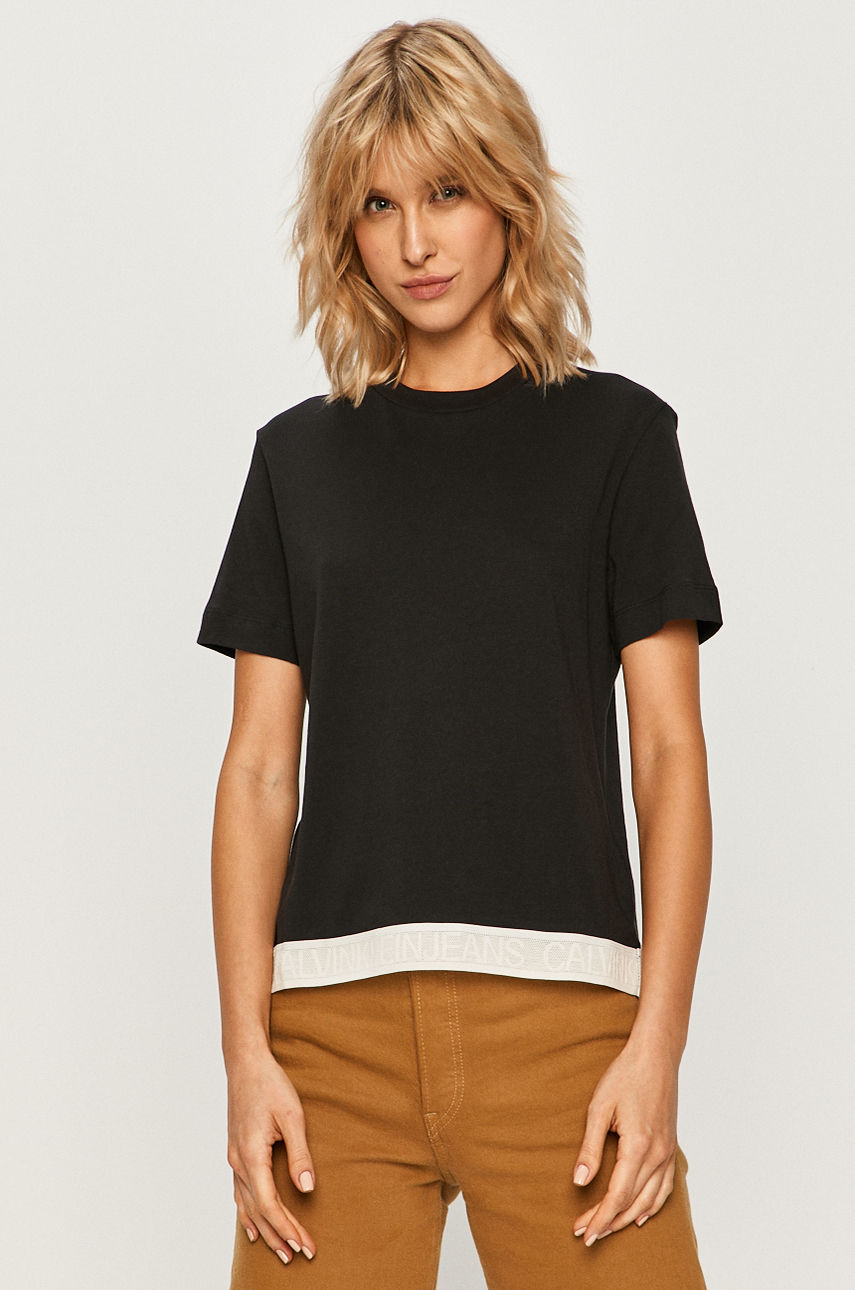 Calvin Klein Jeans - T-shirt czarny J20J214147