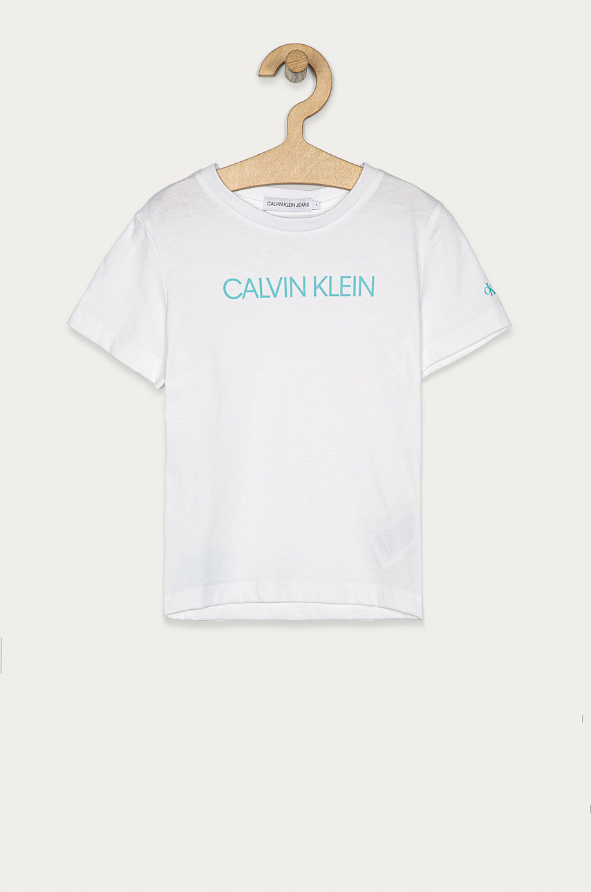 Calvin Klein Jeans - T-shirt dziecięcy 104-176 cm biały IB0IB00347.4891