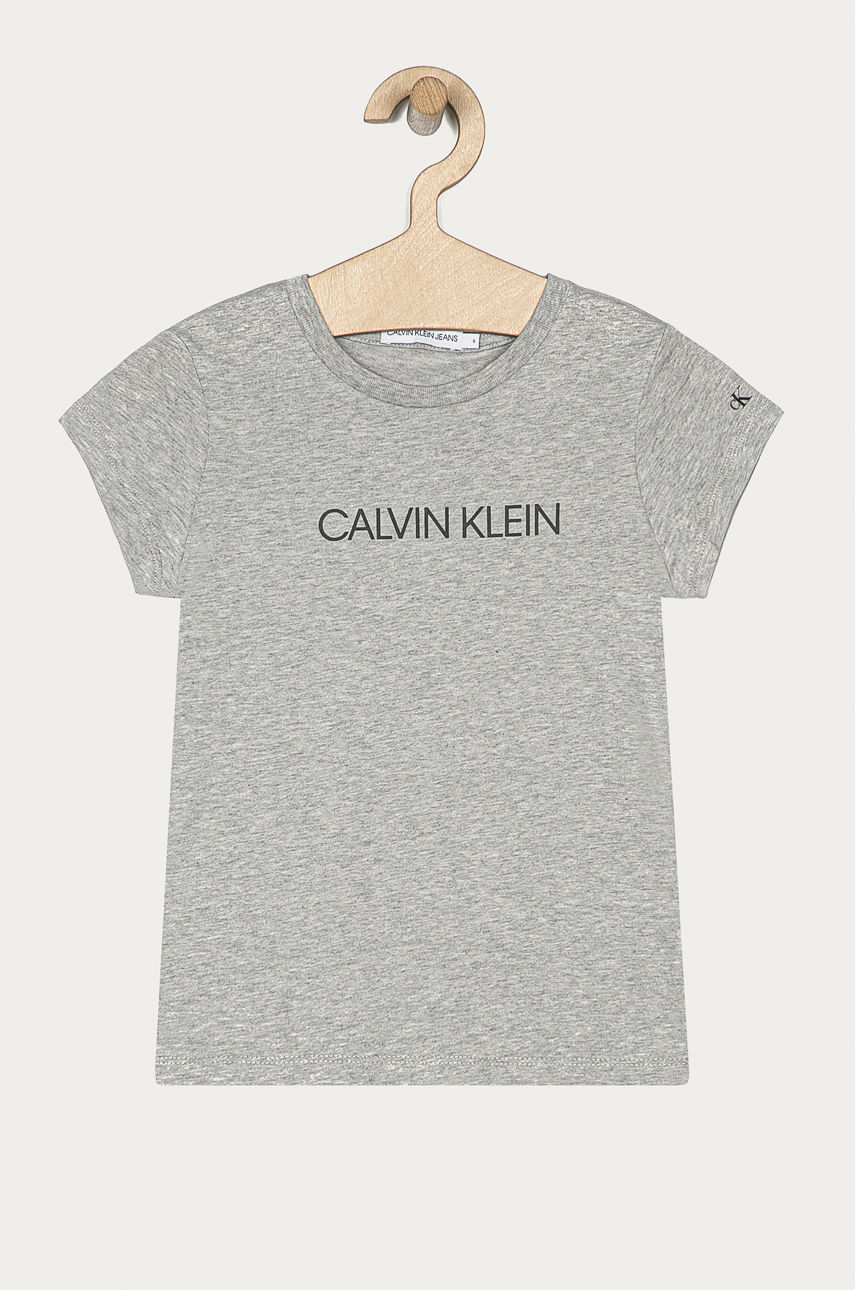 Calvin Klein Jeans - T-shirt dziecięcy 104-176 cm jasny szary IG0IG00380